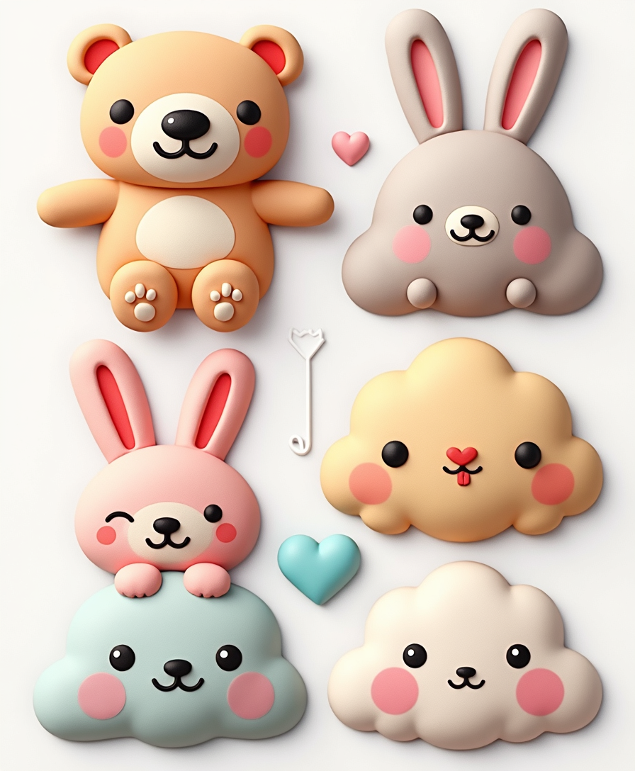 Kawaii & Chibi Style - Sticker Sheet v5